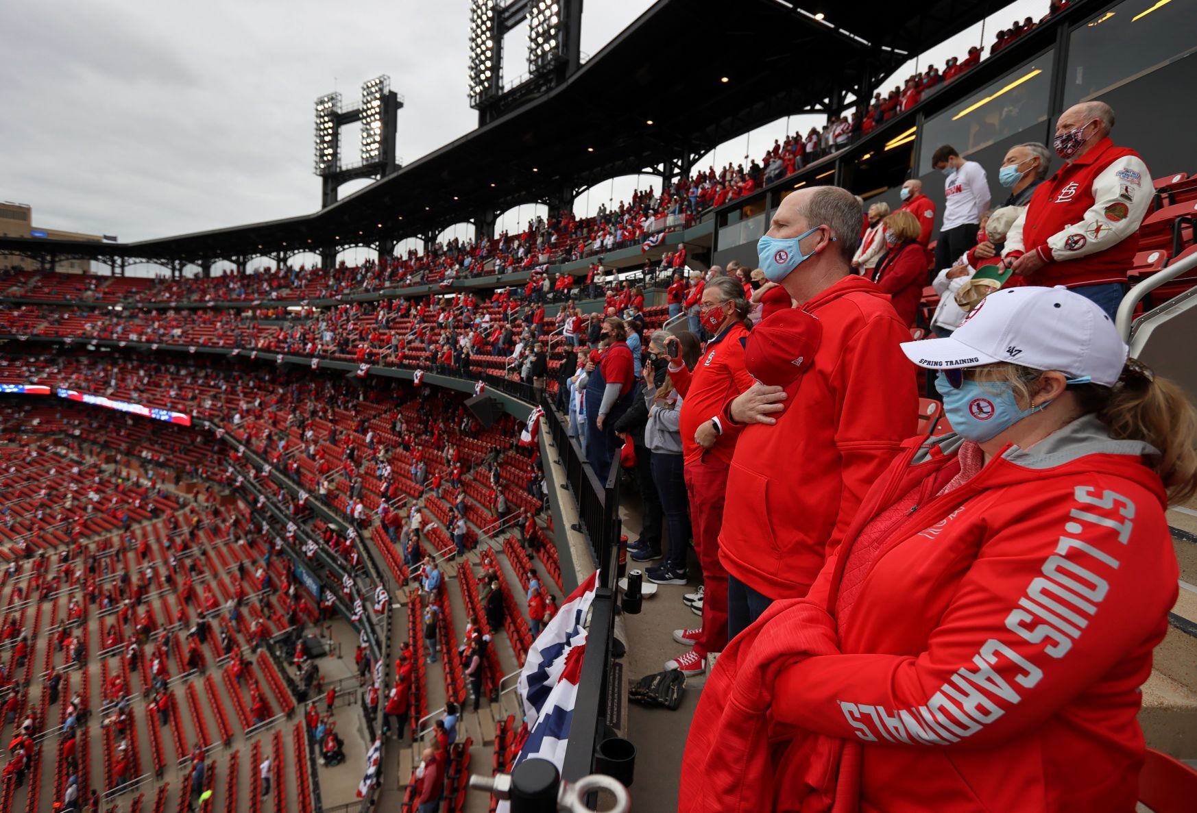 St. Louis Cardinals 2021 home opener at Busch Stadium